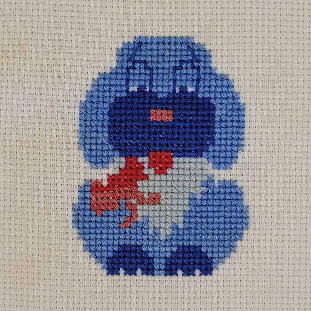 Handmade Vintage Quilted Cross Stitch Pillow Floral Dog Puppy Lace Grandma